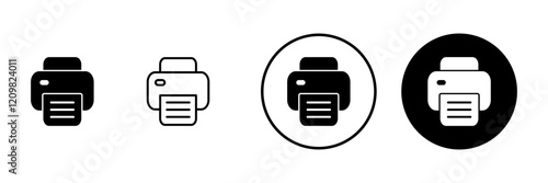 Print icon vector. printer sign and symbol