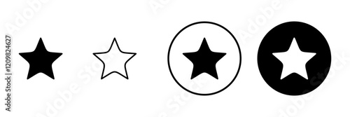 Star icon vector. rating sign and symbol. favourite star icon