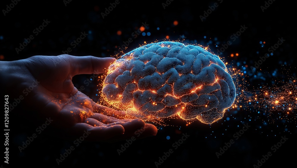 Brain in the dark IT Background Brain in the dark IT Background