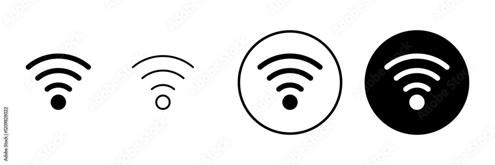 Wifi icon vector. signal sign and symbol. Wireless icon Wifi icon vector. signal sign and symbol. Wireless icon