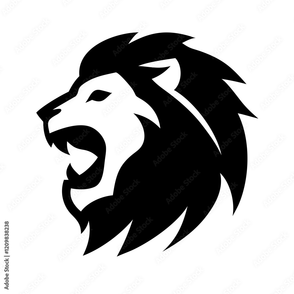A clean and modern lion face icon with sharp lines and elegant curves, ideal for corporate and creative use. A clean and modern lion face icon with sharp lines and elegant curves, ideal for corporate and creative use.