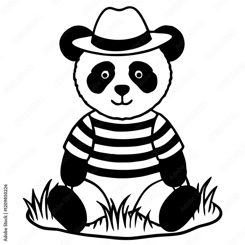 Fototapeta premium cartoon cowboy hat