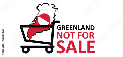 Denmark, GreDenmark, Greenland not for sale. Greenland flag. Country flags. vector icon or pictogram. Green land world map. Not for sale. America USA or VS want to enland not for sale. Greenland flag.