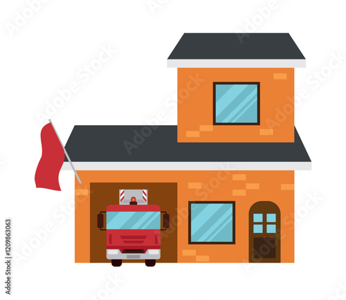 firefighter station facade