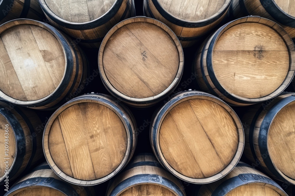 Wooden barrels wine arrangement backgrounds Wooden barrels wine arrangement backgrounds
