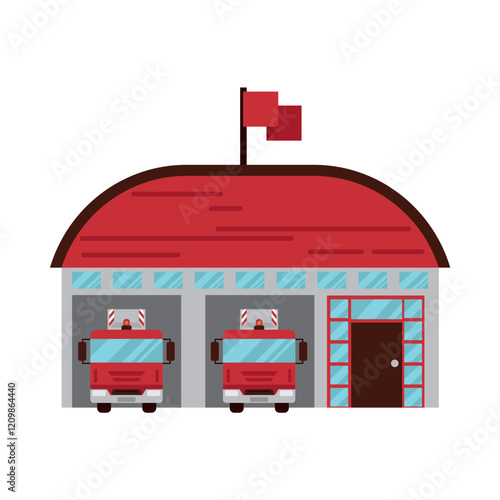 firefighter station building exterior