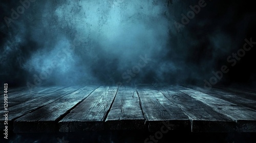 Spooky halloween background with empty wooden planks, dark horror setting, eerie atmosphere for haunted celebrations and seasonal decorations


 photo