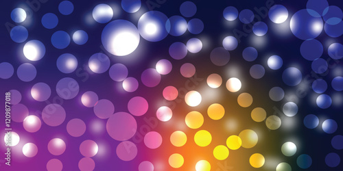 Colorful bokech, circles, abstract background   bokeh effects in various colors                             