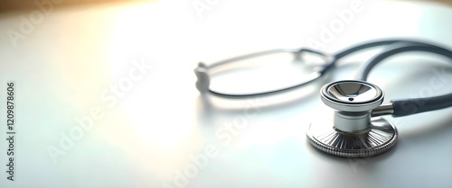 Medical Stethoscope:  Clean, Minimalist Healthcare Image
