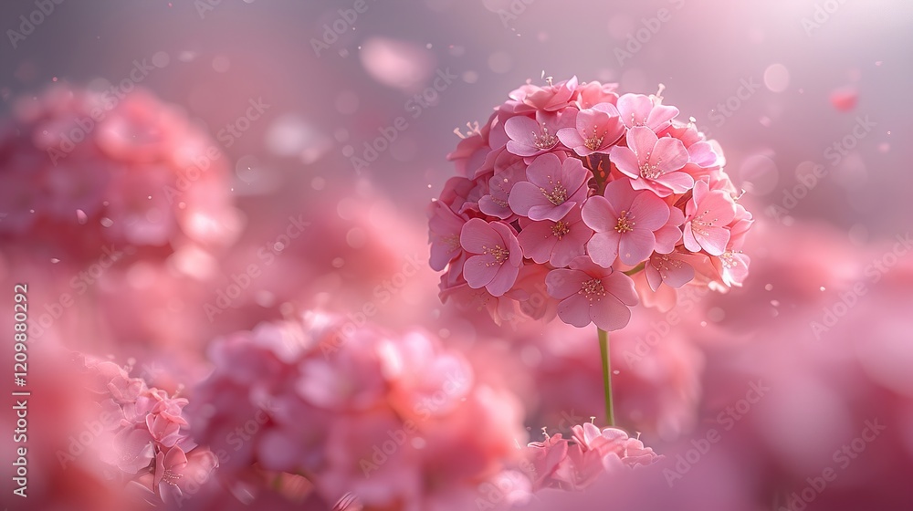 A close-up of an elegant floral arrangement featuring soft pink roses and delicate petals HD 8K wallpaper Stock Photographic Image A close-up of an elegant floral arrangement featuring soft pink roses and delicate petals HD 8K wallpaper Stock Photographic Image