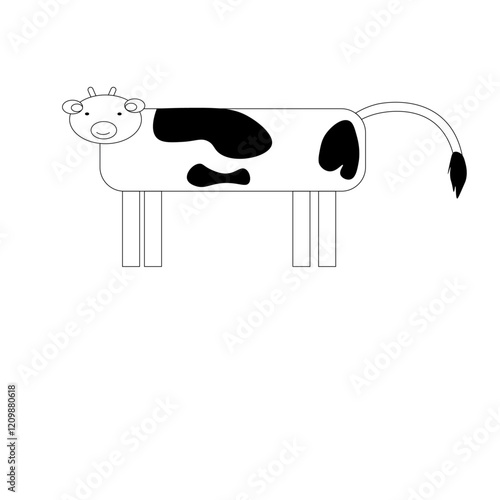 milking cow cartoon for kids