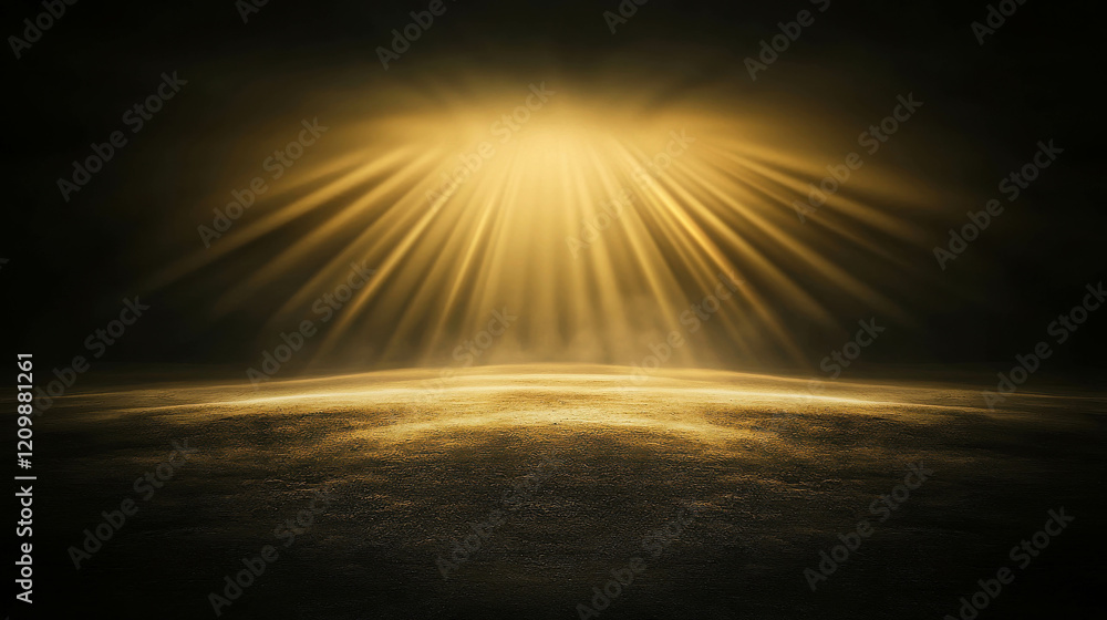 Soft Golden Rays of Light Streaming Through Smoky Atmosphere for Serene Backgrounds Soft Golden Rays of Light Streaming Through Smoky Atmosphere for Serene Backgrounds