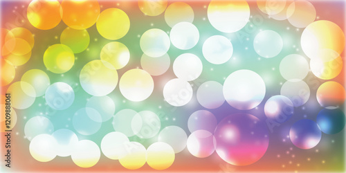 Colorful bokech, circles, abstract background   bokeh effects in various colors                             