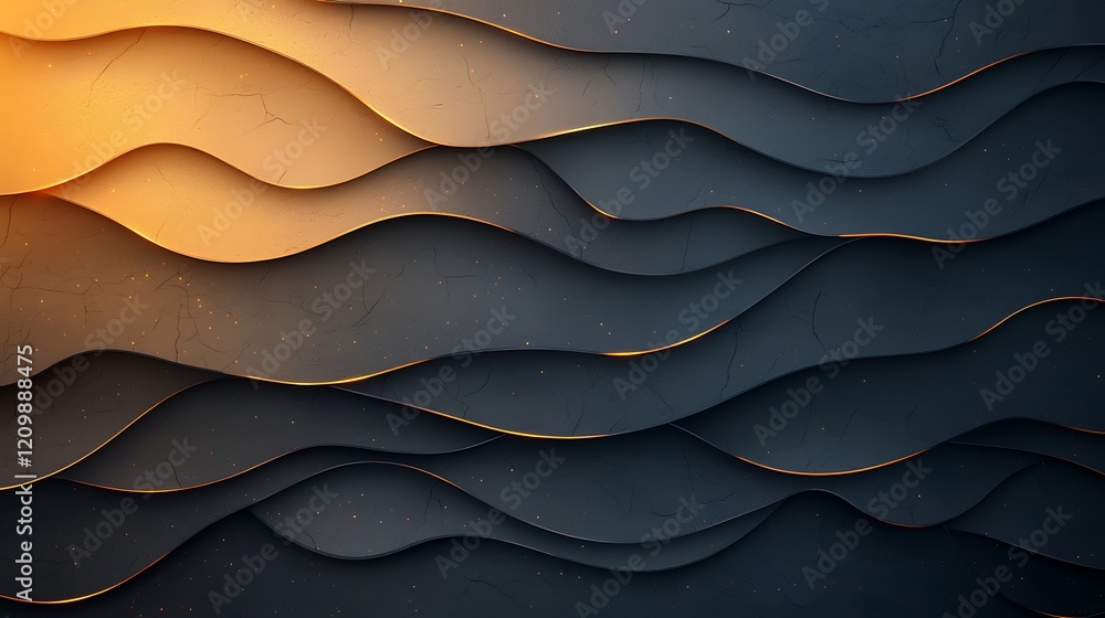 Obraz premium Dynamic abstract background waves in pastel color palette digital art modern environment