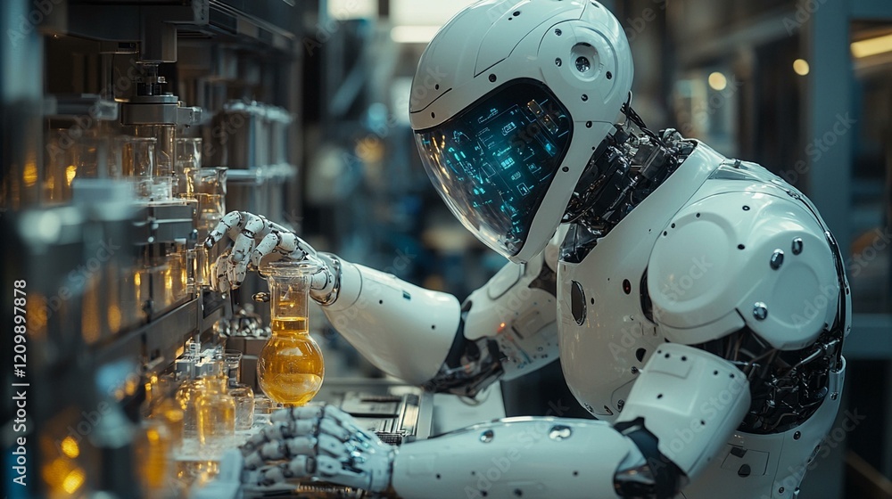 Fototapeta premium An image of chromosomes in a petri dish, with a focus on the process of genetic mutation and cell growth. 278