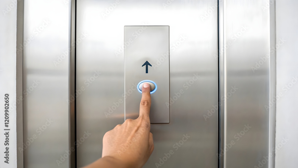 a finger pressing a elevator button, symbol of increase an idea for promote and business a finger pressing a elevator button, symbol of increase an idea for promote and business