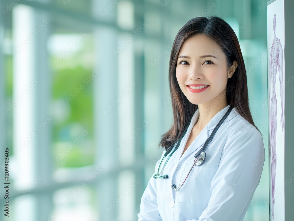 Confident female doctor, a portrait of professionalism in healthcare Confident female doctor, a portrait of professionalism in healthcare