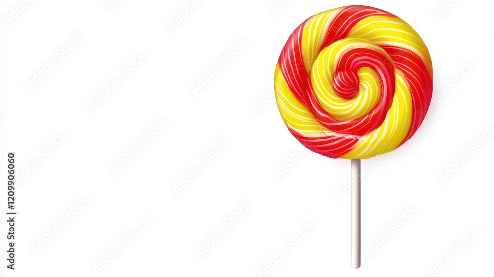 Red and Yellow Swirled Lollipop Red and Yellow Swirled Lollipop