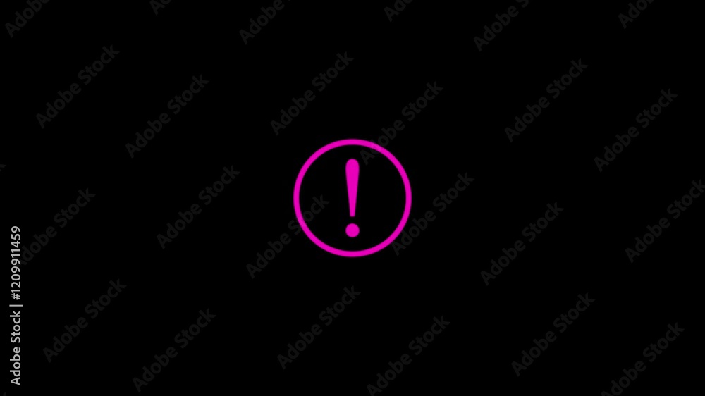 Danger Signal Alert on a black background Screen. Warning Sign. Alpha Channel. Drag and Drop. 4k animation. Danger Signal Alert on a black background Screen. Warning Sign. Alpha Channel. Drag and Drop. 4k animation.