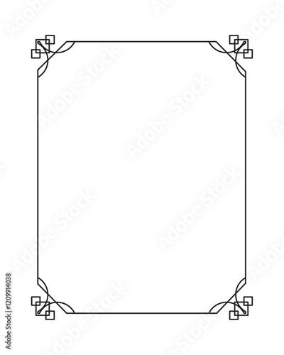 monochrome frame vintage style