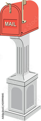 Residential vintage mailbox