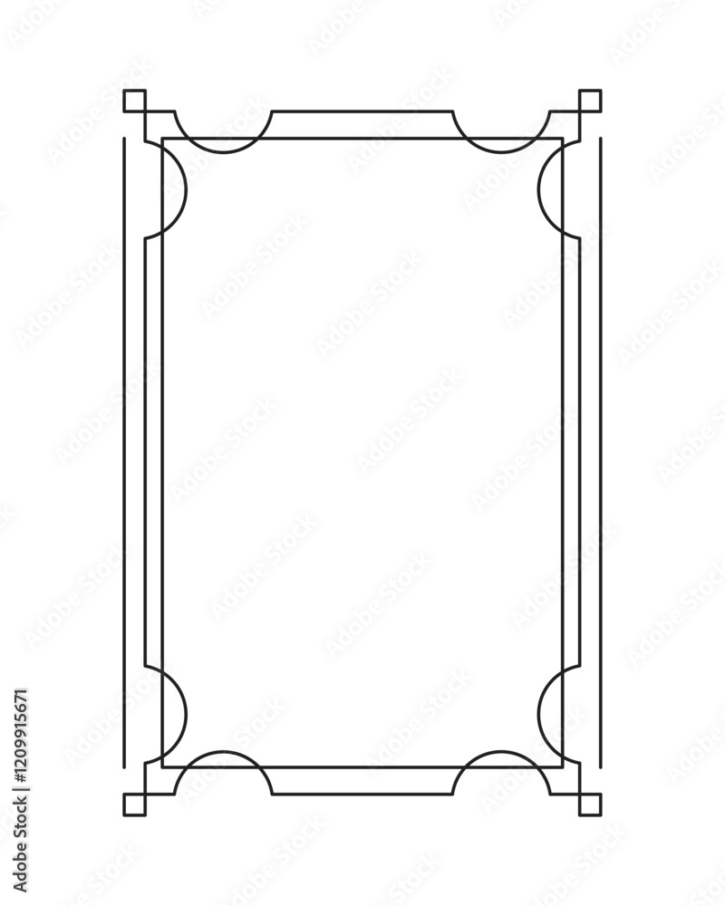 monochrome frame template