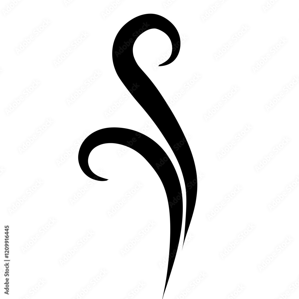 Naklejka premium steam aroma heat icon illustration