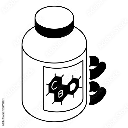 Hand holding cloche with hemp leaf isometric vector icon,Cannabis and marijuana symbol, cannabinoids sign, healthcare Herb illustration, Cannabis-infused food concept