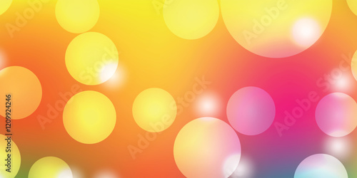 Colorful bokech, circles, abstract background   bokeh effects in various colors                             