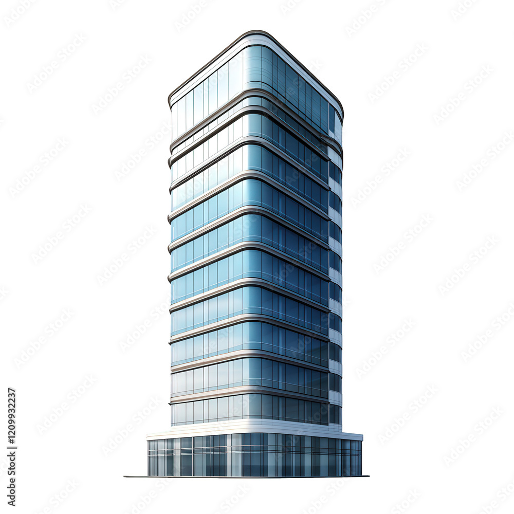 a modern. sleek skyscraper with a glass facade and rounded edges. designed for commercial or office use the structure features multiple levels and a contemporary architectural style. emphasizing trans a modern. sleek skyscraper with a glass facade and rounded edges. designed for commercial or office use the structure features multiple levels and a contemporary architectural style. emphasizing trans