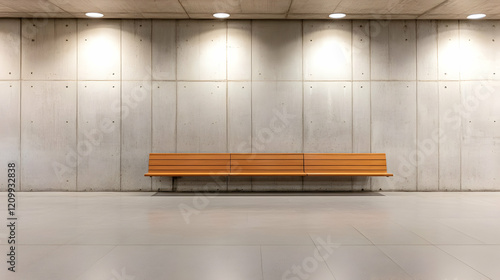 A nearly empty Metro Station during Lockdown. Less people are using public transportation during the Pandemic.