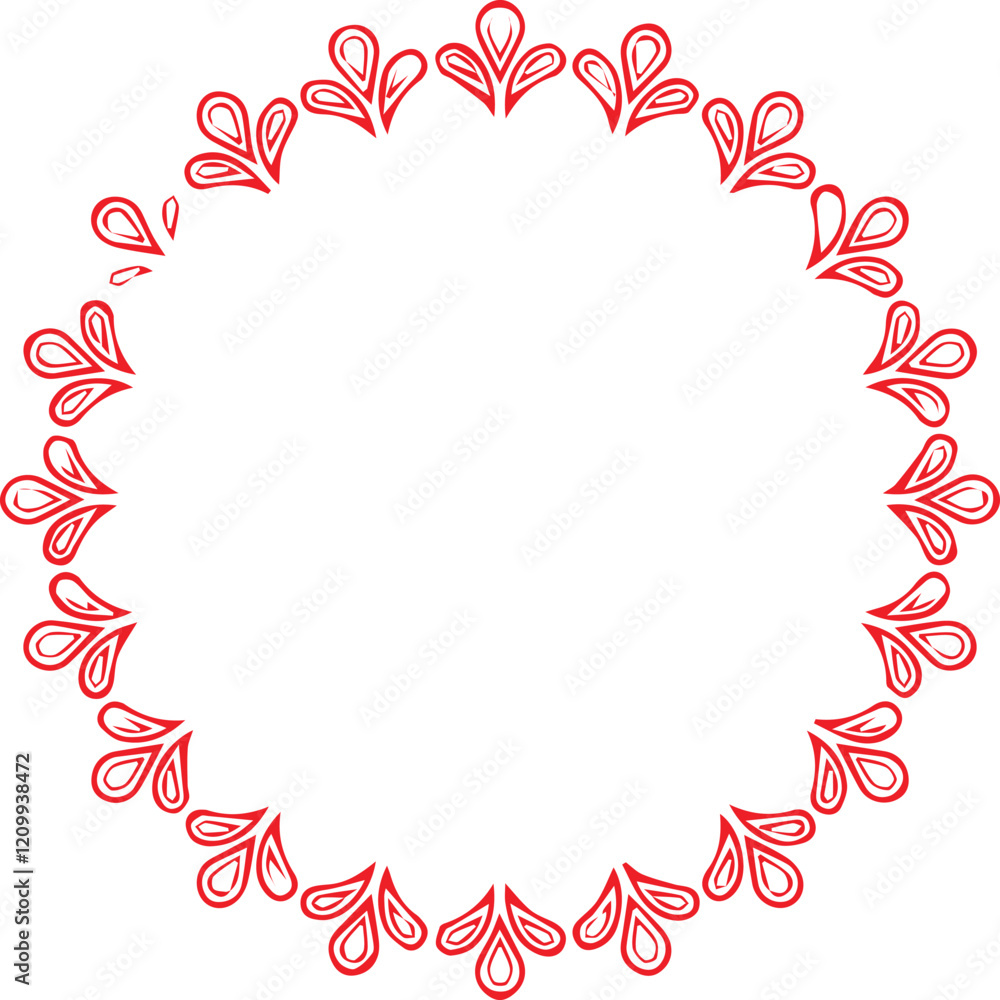 Obraz premium Beautiful flower art and mandala vector design