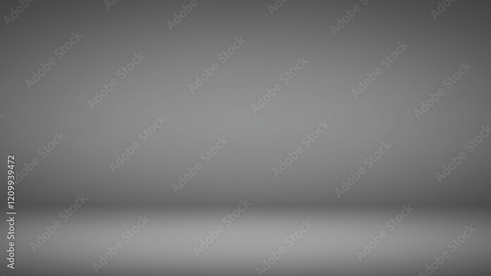 A gradient gray empty studio room designed for showcasing and displaying your products - Vector A gradient gray empty studio room designed for showcasing and displaying your products - Vector