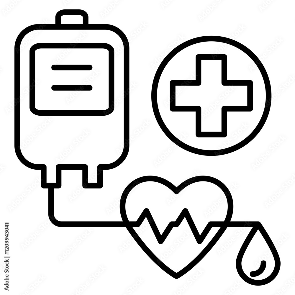 Fototapeta premium blood donor Icon