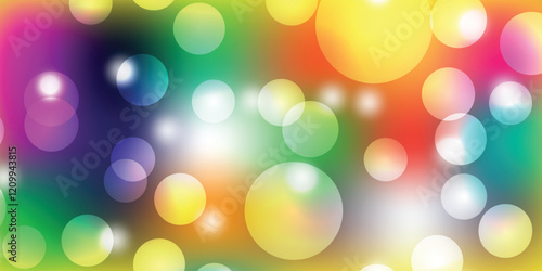 Colorful bokech, circles, abstract background   bokeh effects in various colors                             