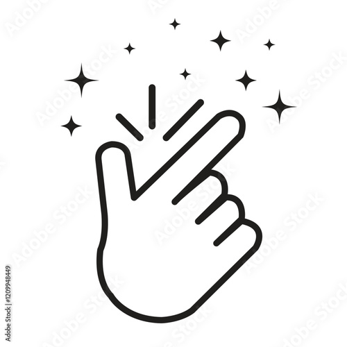 snap icon.concept of popular funny symbol. make meaning everything is easy, fine