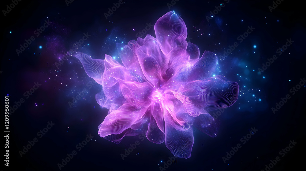 Obraz premium Eco-Friendly Flower Power: A Glowing Globe of Earthly Delights Generative AI