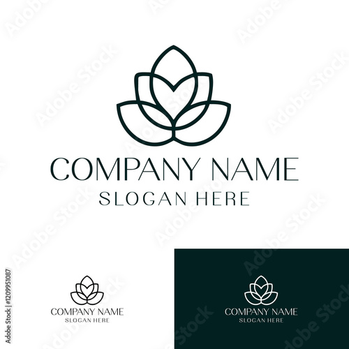 Logo leaf logo spa logo natural logo beauty