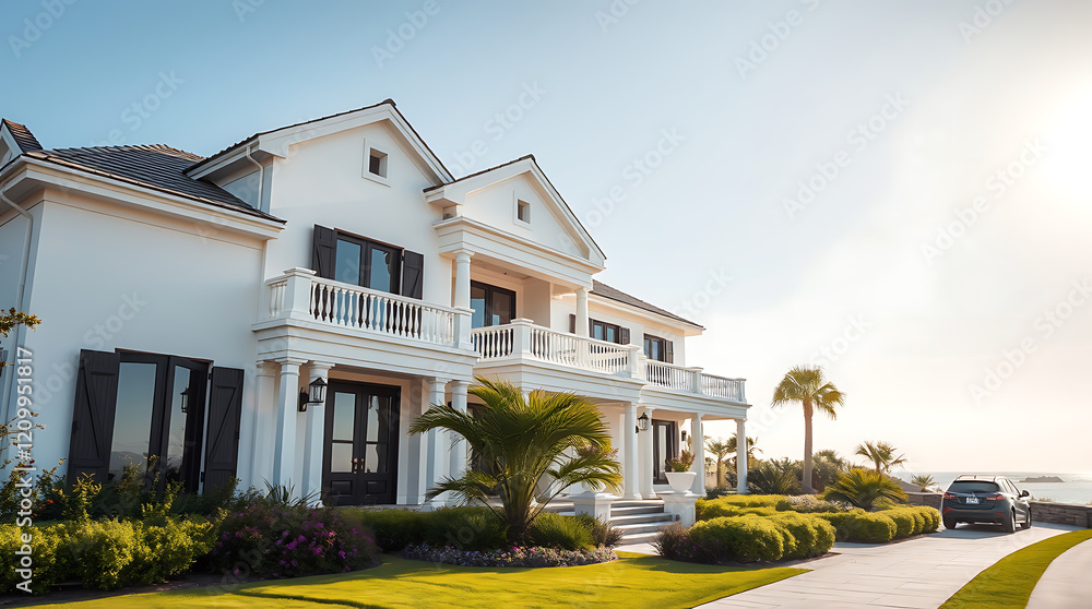 Luxury Oceanview Mansion: Coastal Dream Home with Elegant Design and Landscaping Luxury Oceanview Mansion: Coastal Dream Home with Elegant Design and Landscaping