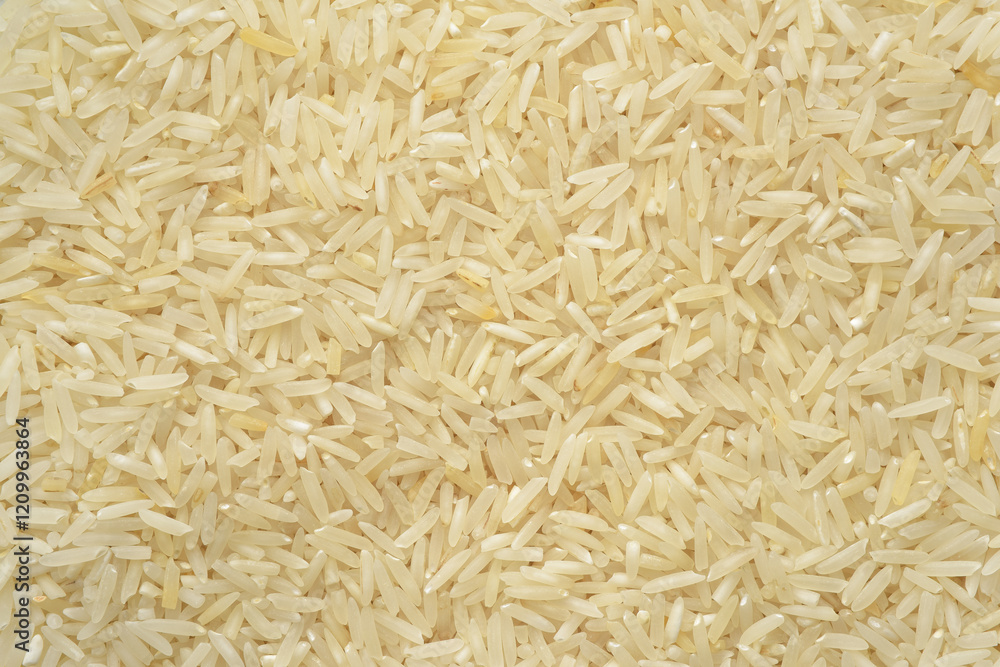 Close up background photograph of basmati rice grain. Top above view. Close up background photograph of basmati rice grain. Top above view.