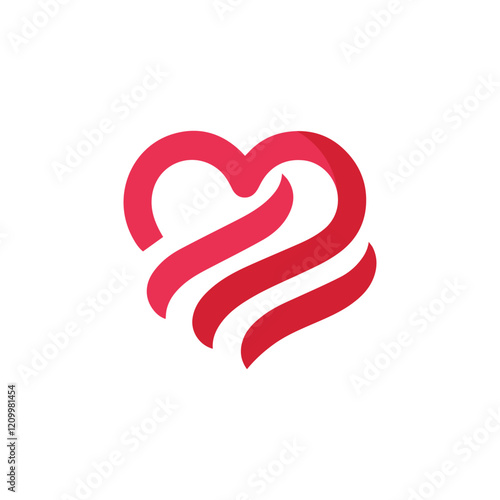 Elegant Heart Logo Icon Design  Vector Template Creative Inspiration