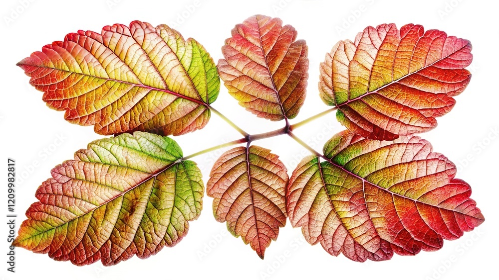 Obraz premium Close-up double exposure of venomous poison oak.