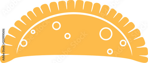 Cheburek logo. Isolated cheburek on white background