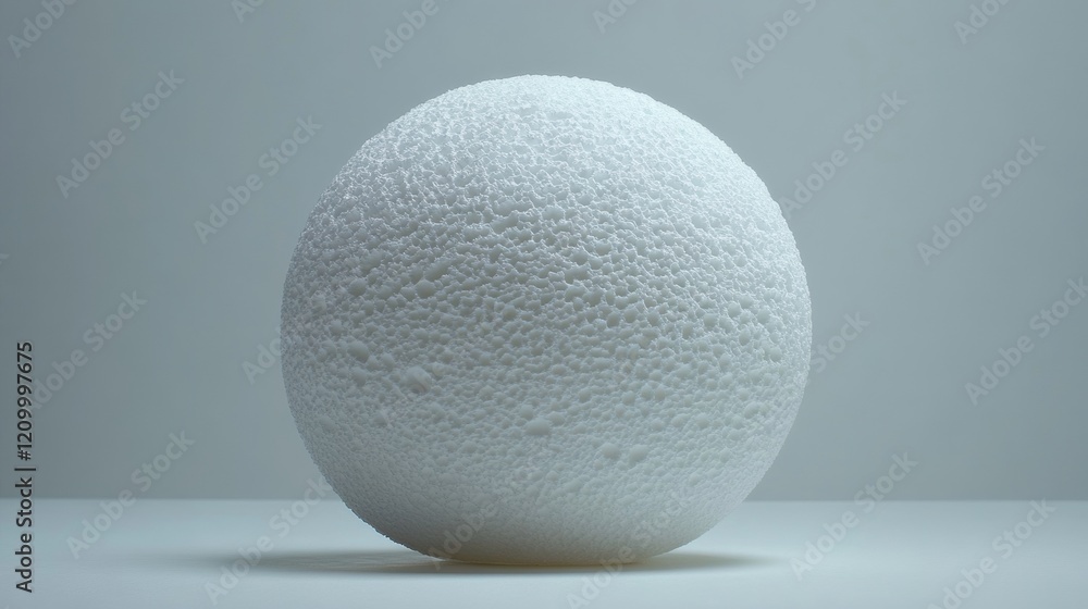 Texture of a White Sphere with Uneven Surface on a Simple Background Texture of a White Sphere with Uneven Surface on a Simple Background