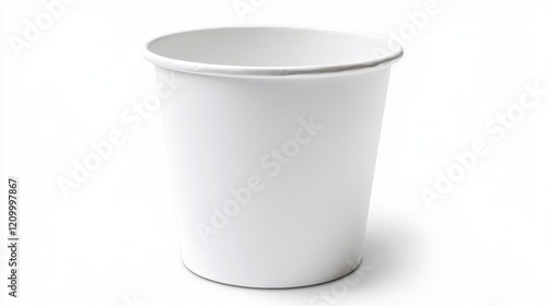Wallpaper Mural Simple White Paper Cup on White Background for Various Uses Torontodigital.ca