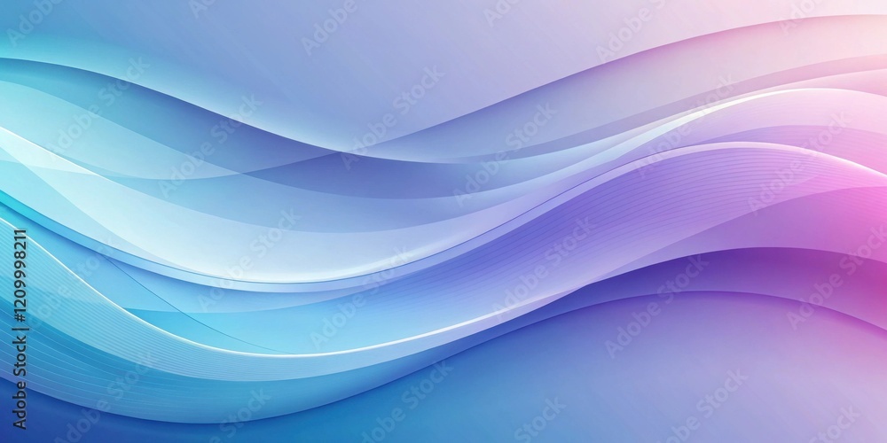 Obraz premium Abstract Blue and Purple Wavy Background Design for Presentations