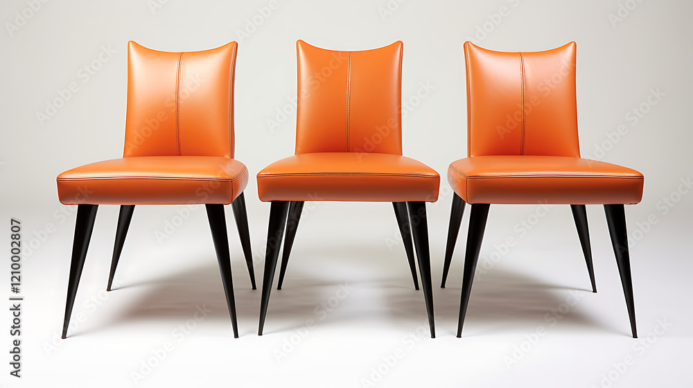 Obraz premium orange chair isolated on white