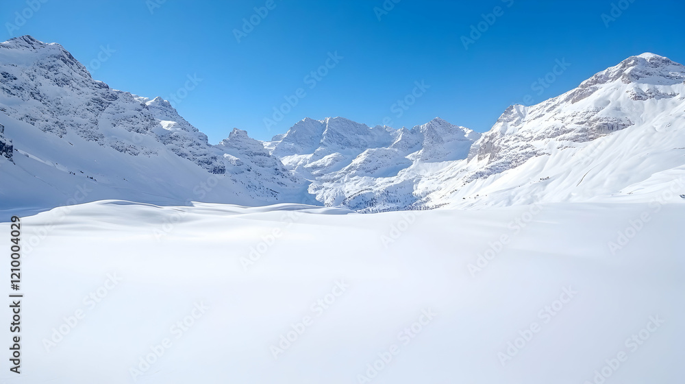Fototapeta premium Trübsee seen from Mount Titlis in the Uri Alps in Switzerland