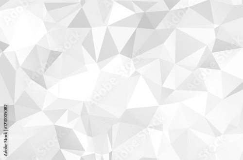 Gray White Polygonal Background, Creative Design Templates