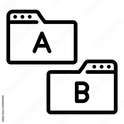 Vector Design Ab Testing Icon Style